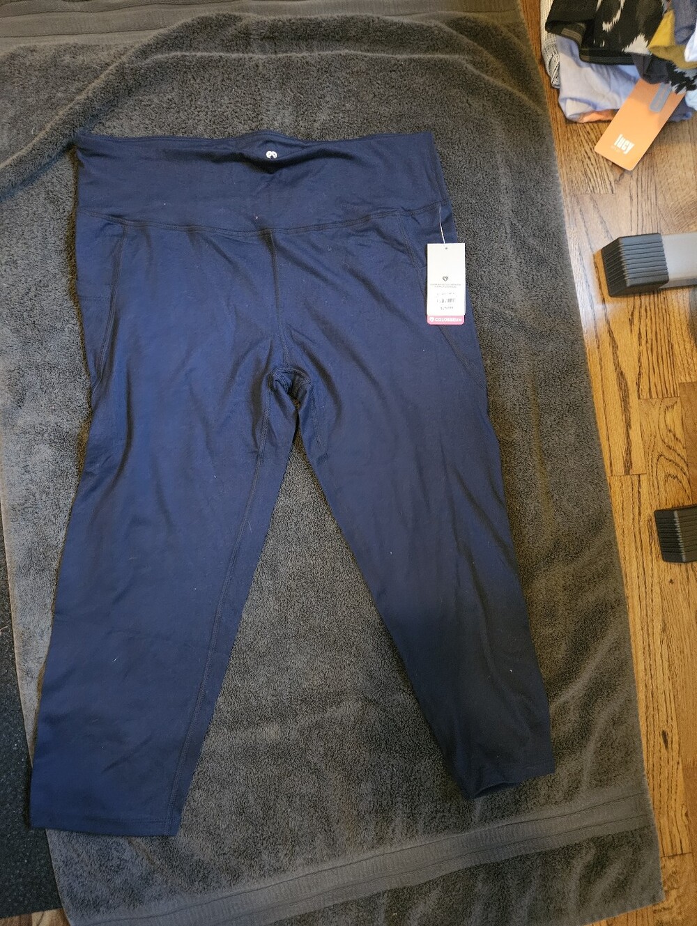 Colosseum Navy Active Leggings